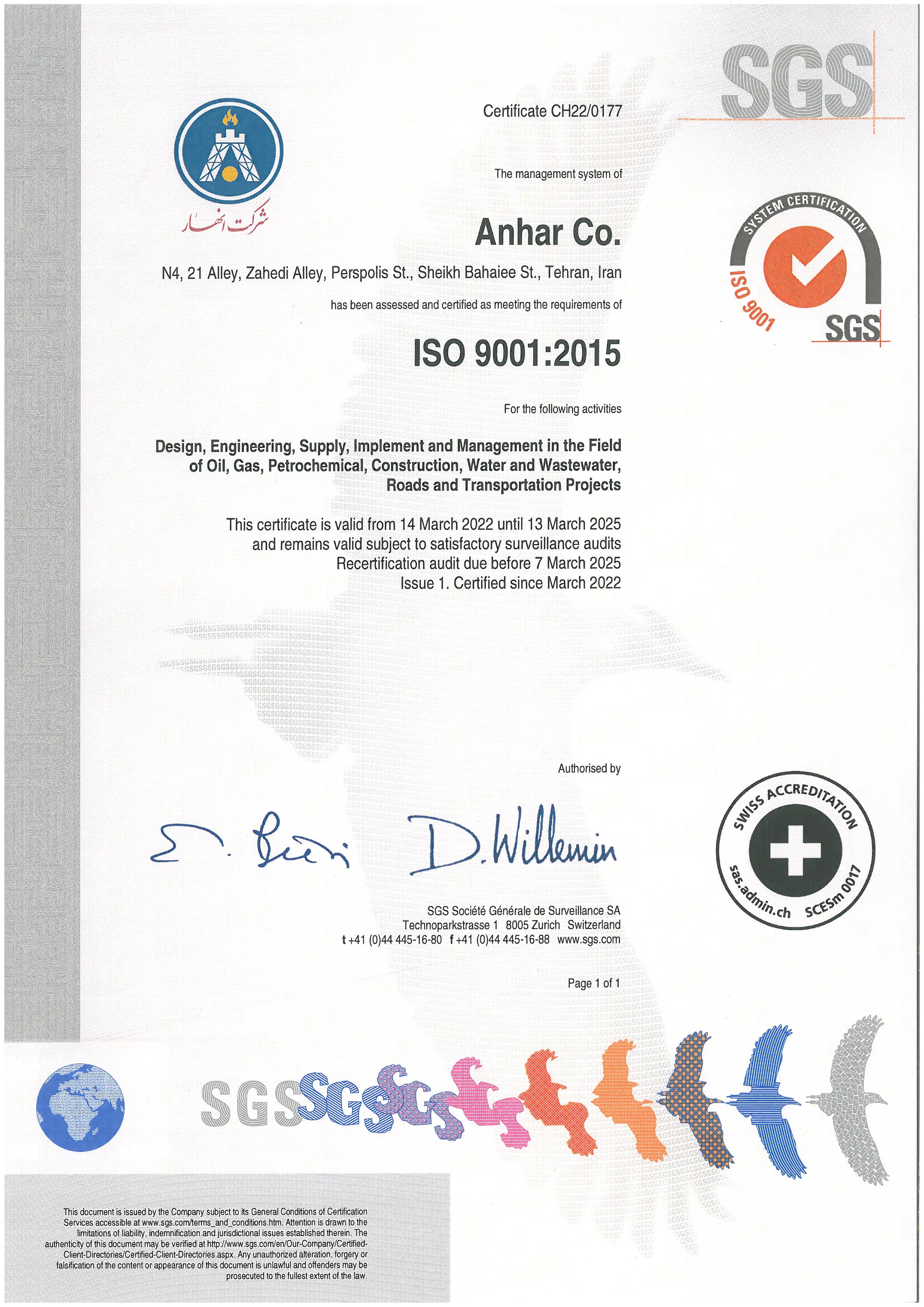 ISO 9001:2015 quality management
